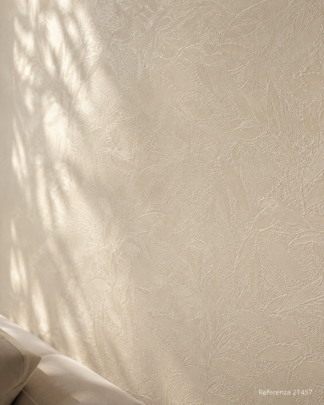 Carta da parati Marburg Wallcovering - 21457 avorio floreale tono su tono effetto perlato