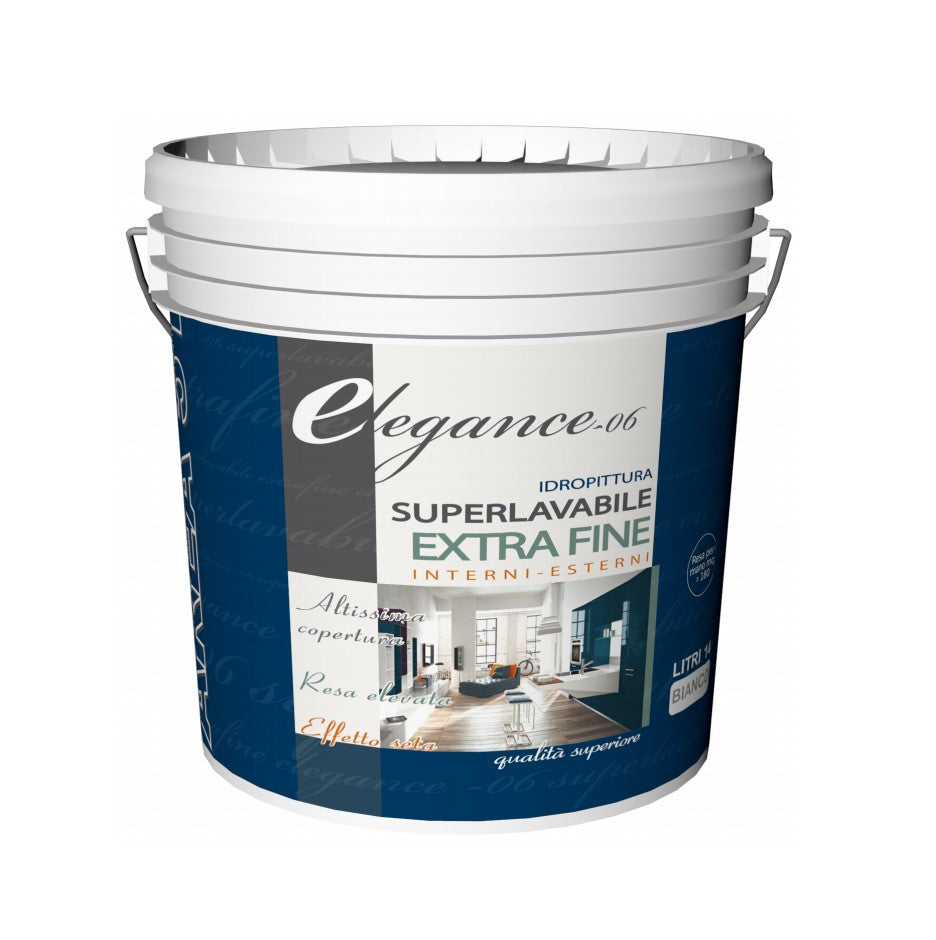 ELEGANCE - 06  - IDROPITTURA SUPERLAVABILE COLORE NERO - AREA 51