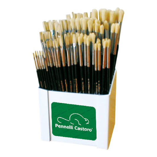 PENNELLO "ETERNA" TONDO M/CORTO - CASTORO - DIVERSE DIMENSIONI