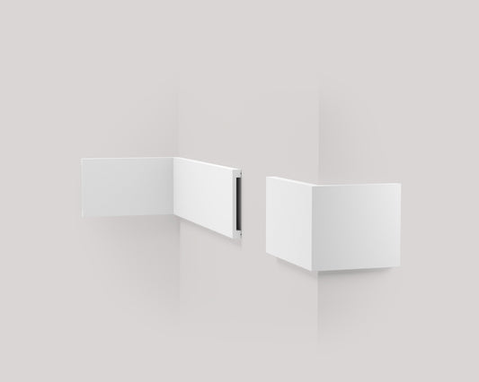 Le Boiserie - Cornici a Parete Jx106 | Bianco 2000x50x13mm - Ard – immagine 2