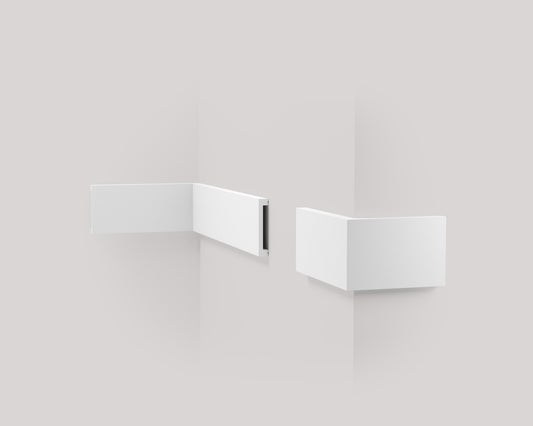 Le Boiserie - Cornici a Parete Jx105 | Bianco - 2000x75x13mm - Ard – immagine 2