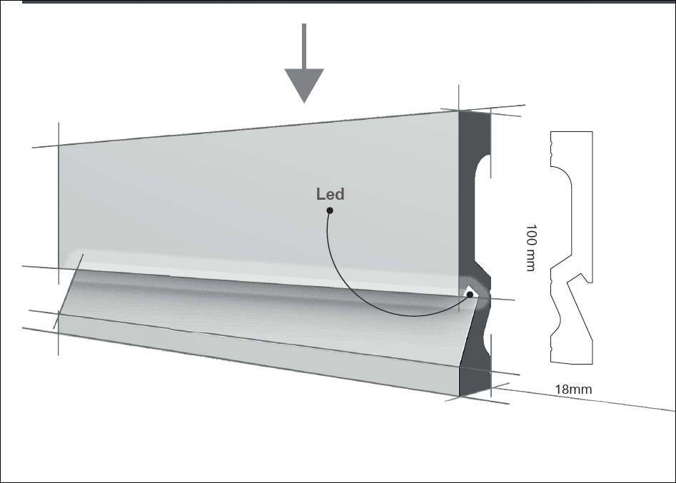 HD-SKIRTING-LED JX181 - BATTISCOPA PER LED - ARD