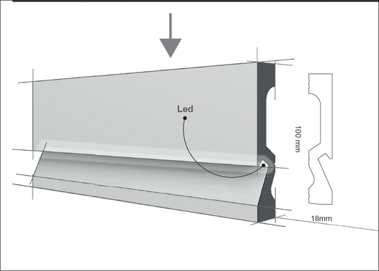 HD-SKIRTING-LED JX181 - BATTISCOPA PER LED - ARD