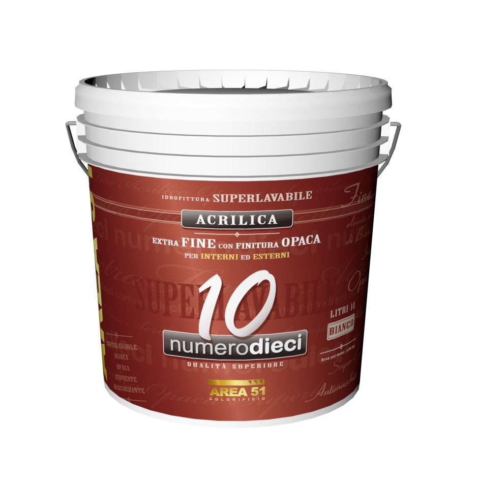 NUMERO DIECI  - IDROPITTURA SUPERLAVABILE - AREA51