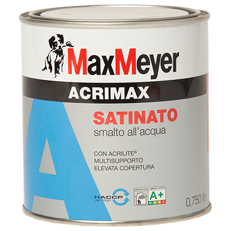 ACRIMAX SATINATO BIANCO -  SMALTO ALL'ACQUA - MaxMeyer