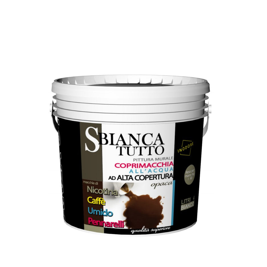 SBIANCATUTTO - PITTURA MURALE COPRIMACCHIA - AREA51