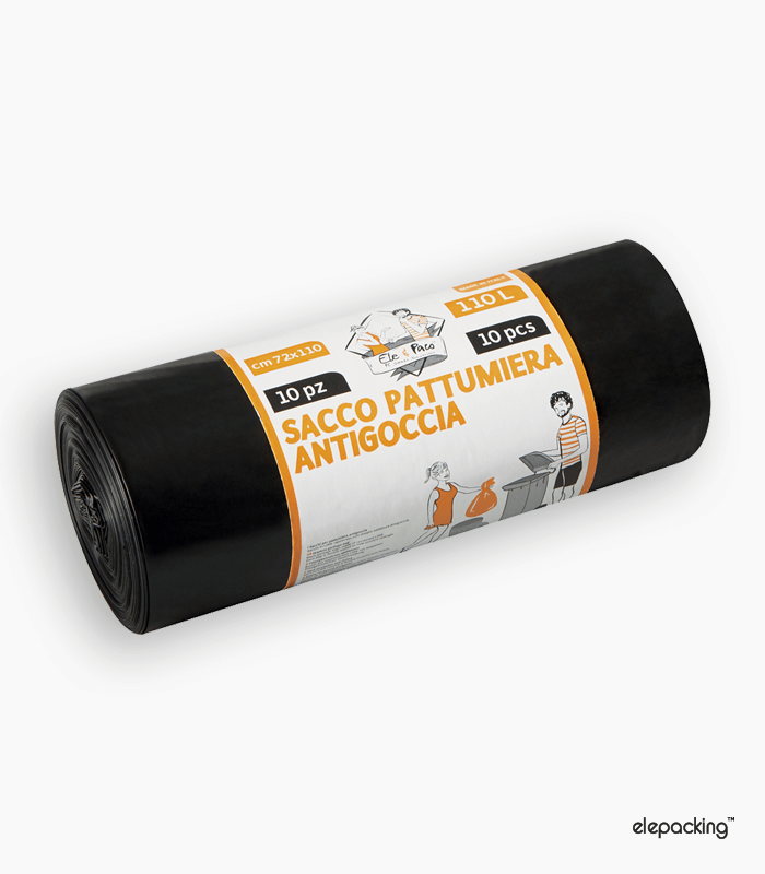 SACCO INDUSTRIALE NERO - BUSTA INDUSTRIALE 10 PZ