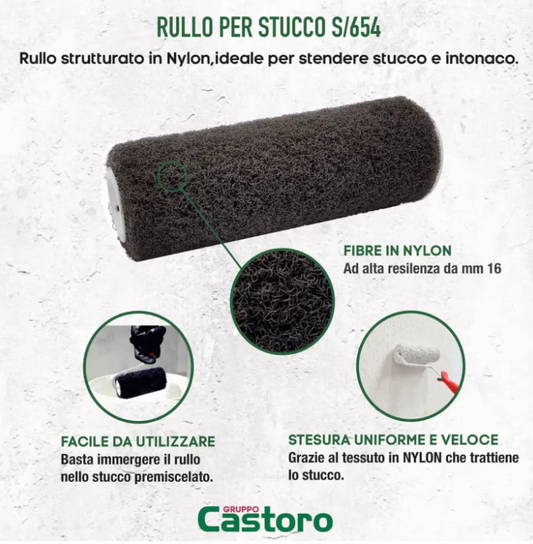 RULLO PER STUCCO 654 22CM - CASTORO