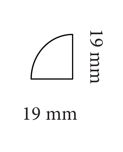 BATTISCOPA  HD SKIRTING JX254 ARGENTO SATINATO - 2000x19x19 mm - ARD