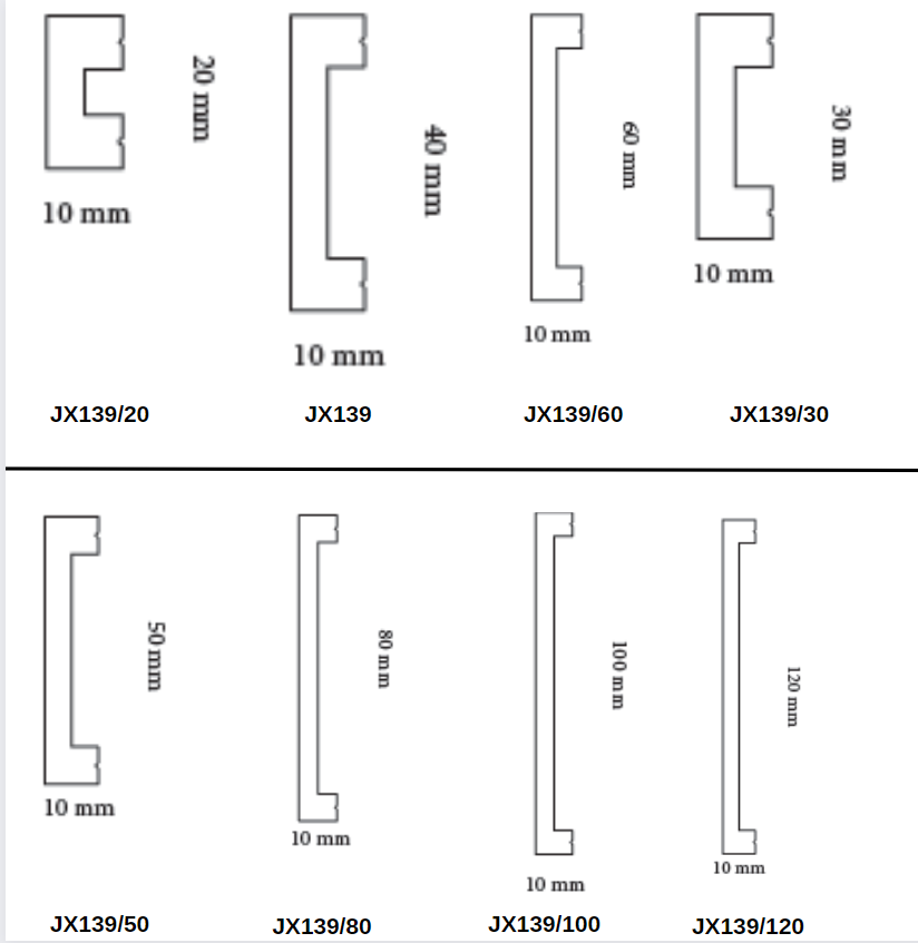 HD SKIRTING JX139 - BATTISCOPA - DIVERSI MODELLI - ARD