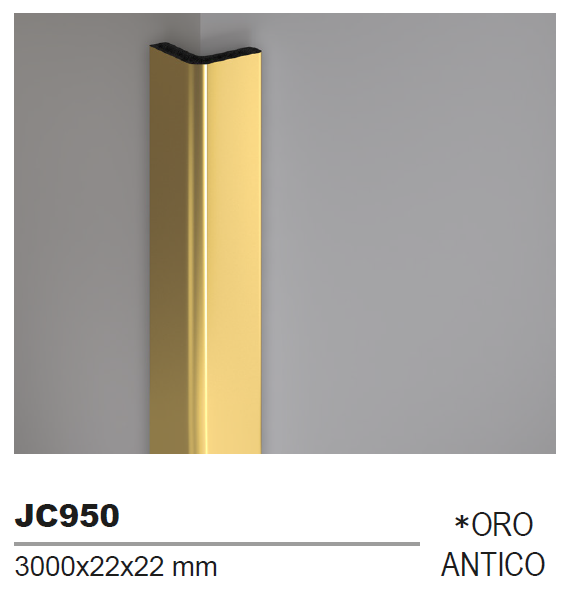 ANGLES - PROFILO ANGOLARE JC950 ORO ANTICO - EFFETTO LEGNO - ARD