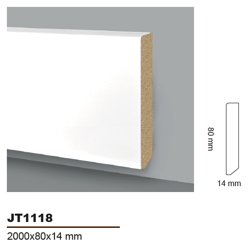 HD SKIRTING COLOR SELECTION - JT1118 - BATTISCOPA 2000x80x14 mm - ARD