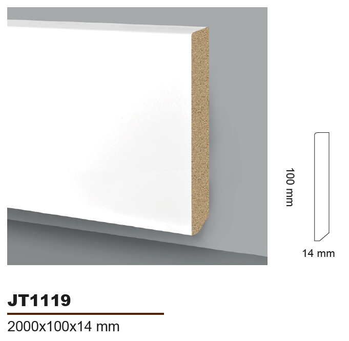 HD SKIRTING COLOR SELECTION - JT1119 - BATTISCOPA 2000x100x14 mm - ARD