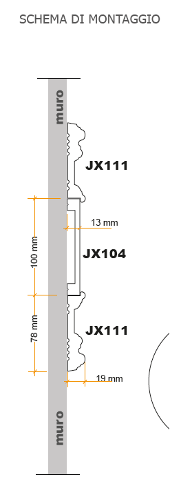 LE BOISERIE SERIE SPAZIO - PA7120 - CORNICI IN DUROPOLIMERO -  ARD