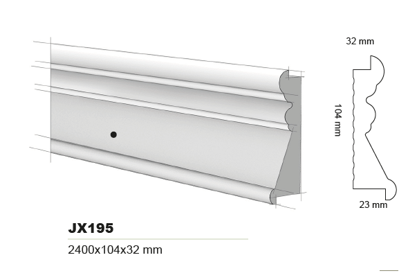LE BOISERIE PLUS - PROFILO JX195 - ARD