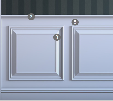 LE BOISERIE PLUS - CORNICE A PARETE - JX104 - ARD