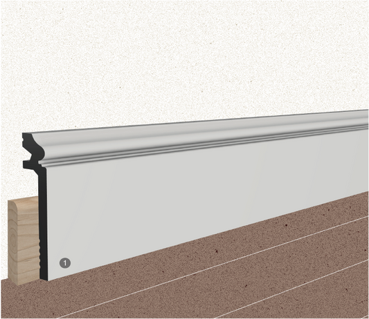 HD SKIRTING JC160 - COPRI BATTISCOPA - 2000x100x22 mm - ARD