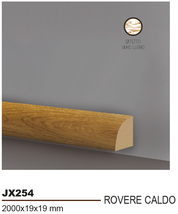 HD SKIRTING JX254 ROVERE CALDO - BATTISCOPA 2000x19x19 mm - ARD