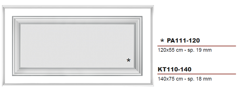 LE BOISERIE - SERIE TEOREMA - KIT PRE TAGLIATI - DIVERSE DIMENSIONI