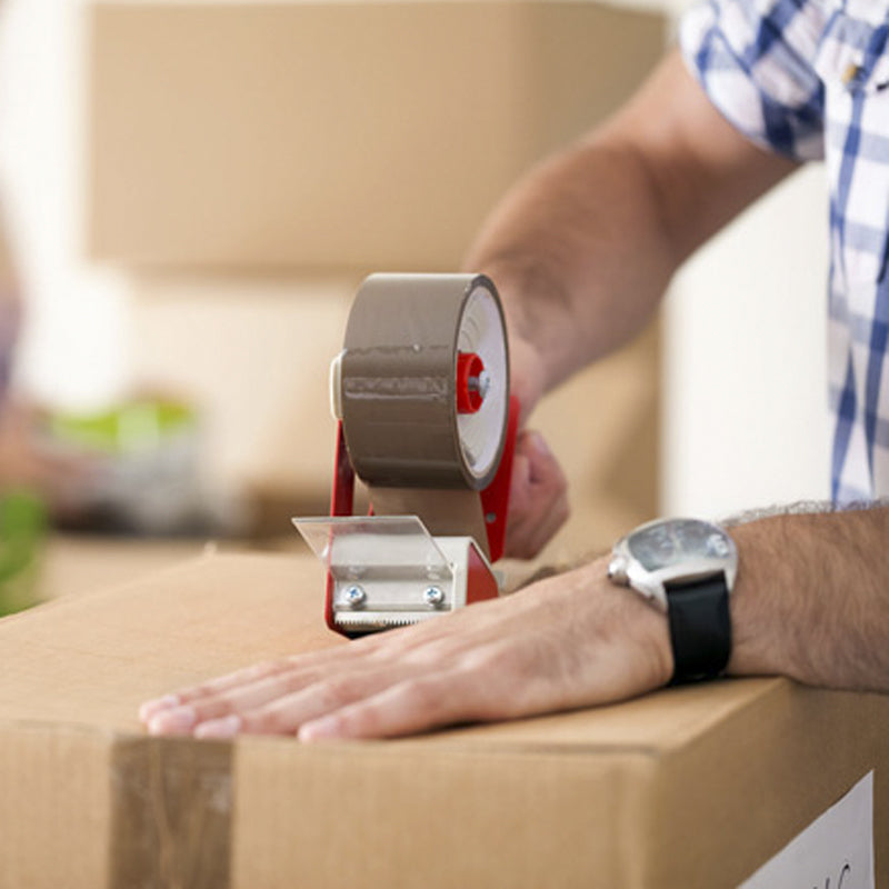 NASTRO PER IMBALLO -  TESA - 66 METRI  - TRASPARENTE/AVANA