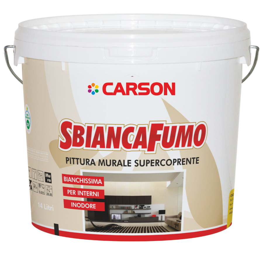 SBIANCAFUMO - PITTURA SUPER COPRENTE - CARSON
