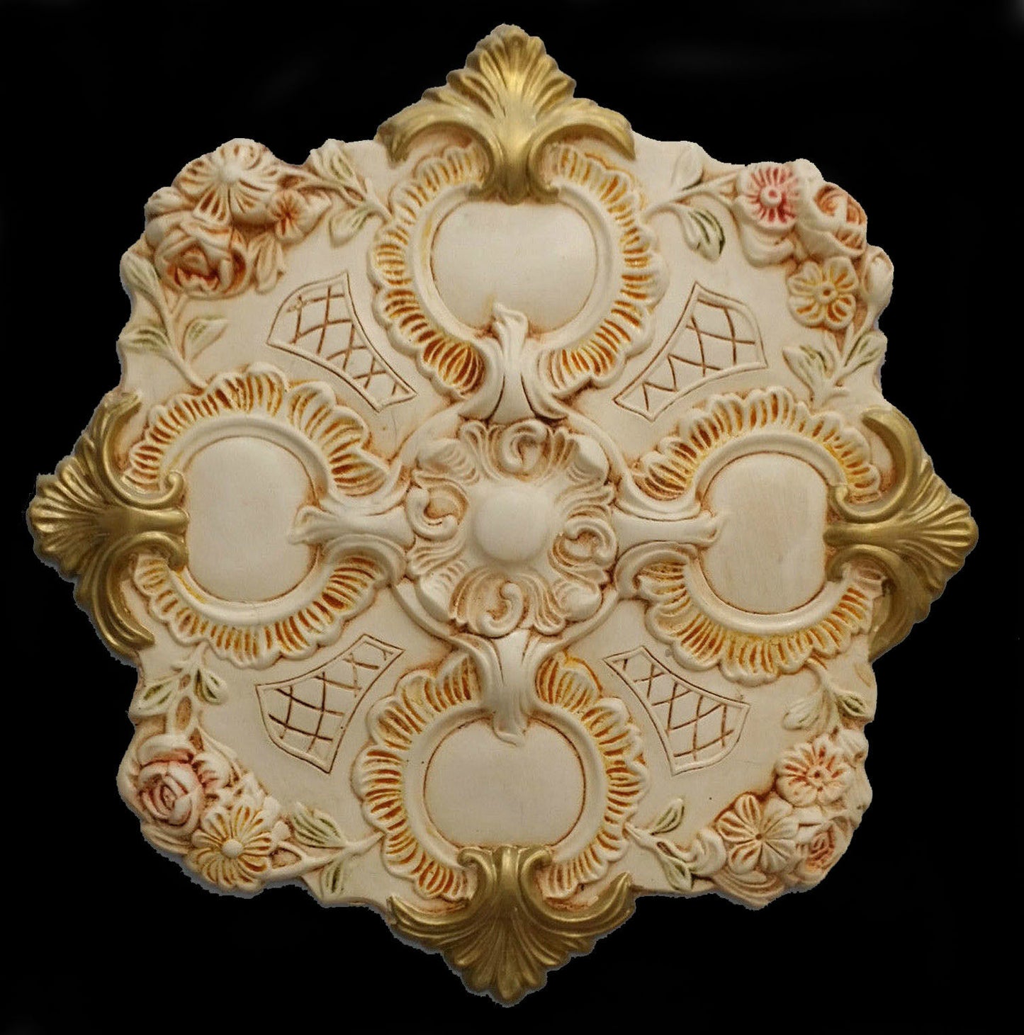 ROSONE IN GESSO (D116)