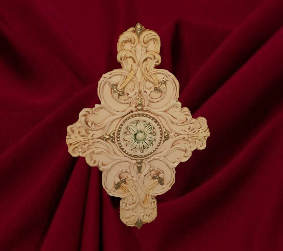 ROSONE IN GESSO (D56)