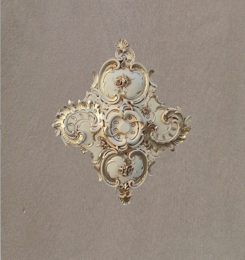 ROSONE IN GESSO (D901)