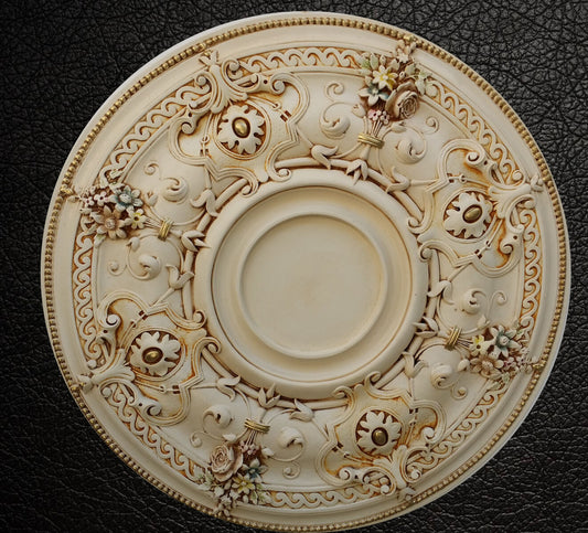 ROSONE IN GESSO (D905)