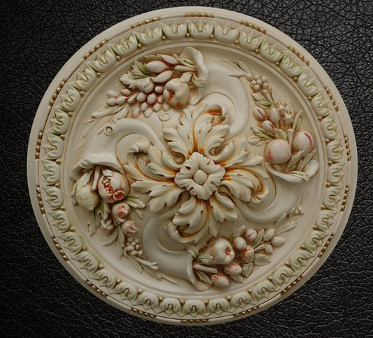 ROSONE IN GESSO (D924)