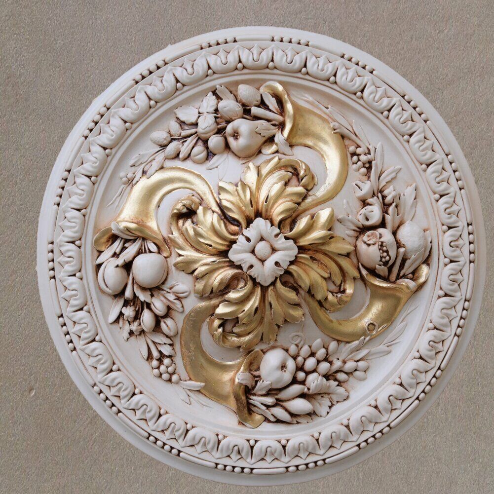 ROSONE IN GESSO (D924)