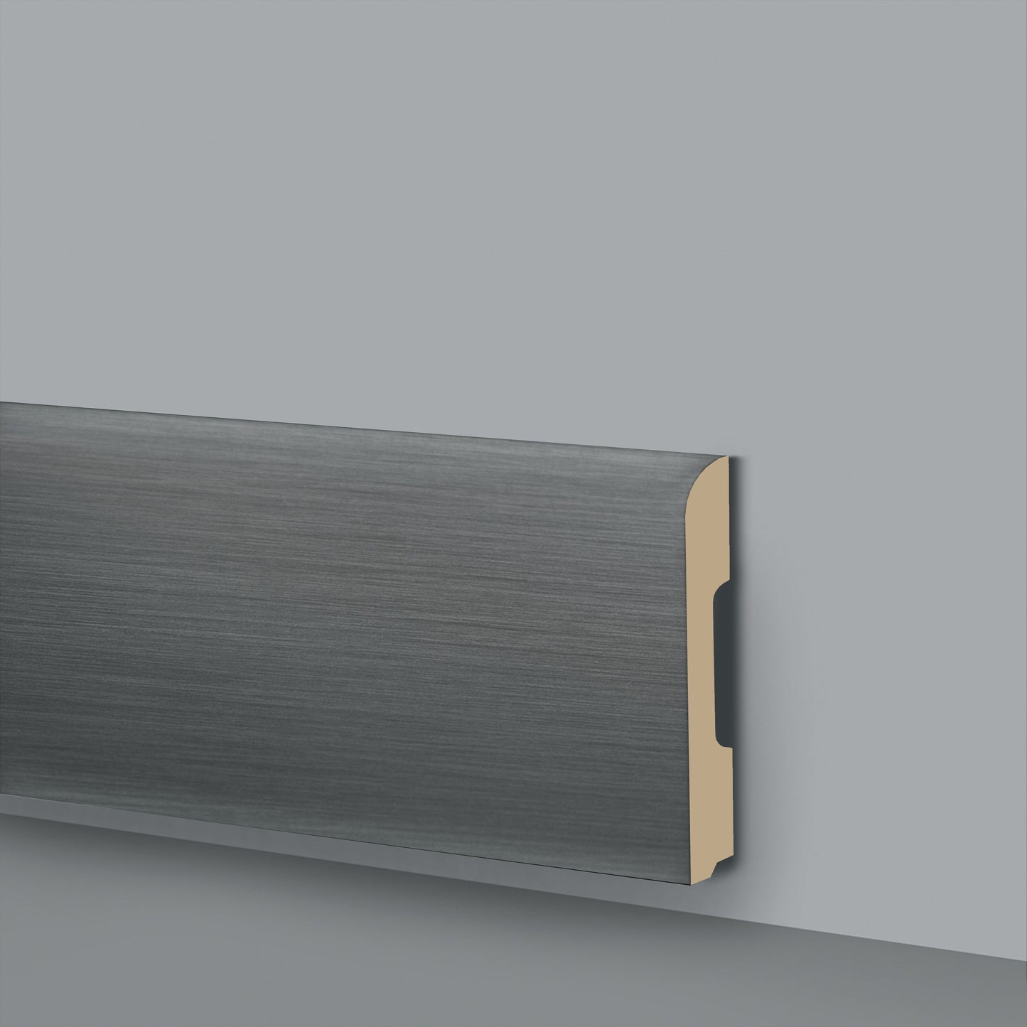 BATTISCOPA HD SKIRTING - COLOR SELECTION JC751 - MATT SILVER- 2000X68X10 mm - ARD