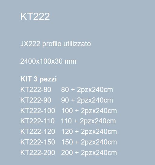 DOOR MOUDLING - KIT PORTE PRE-TAGLIATI - DIVERSE DIMENSIONI - PROFILO JX222 - ARD