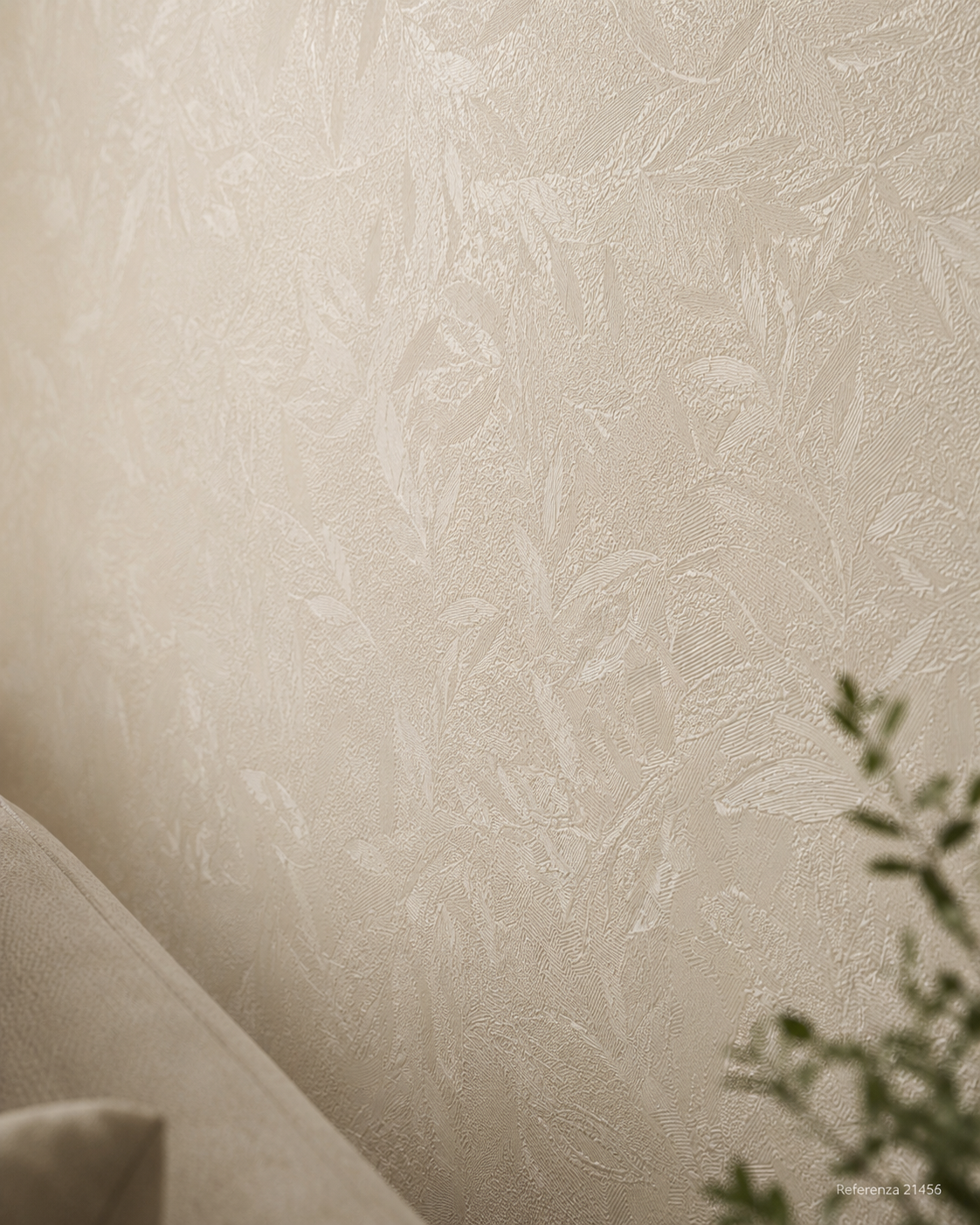 Carta da parati Marburg  Wallcovering - 21456 sabbia floreale tono su tono effetto materico