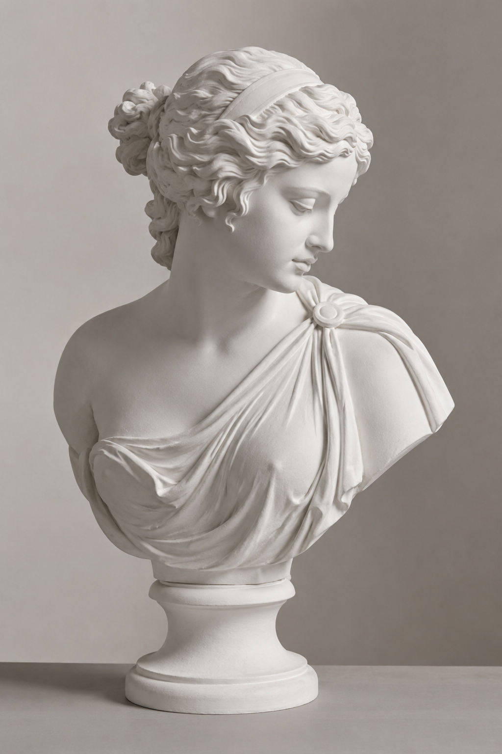 Statua in gesso realizzata a mano