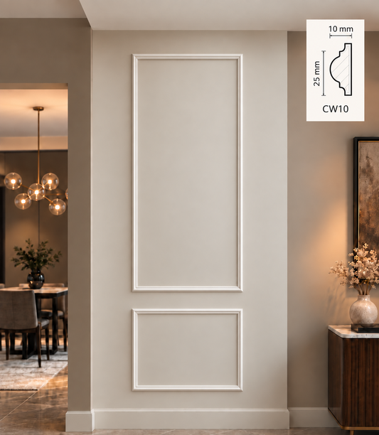 Boiserie Kit pretagliato completo - Modello "Venezia 2" - Dim. parete L 100cm H 270-300cm