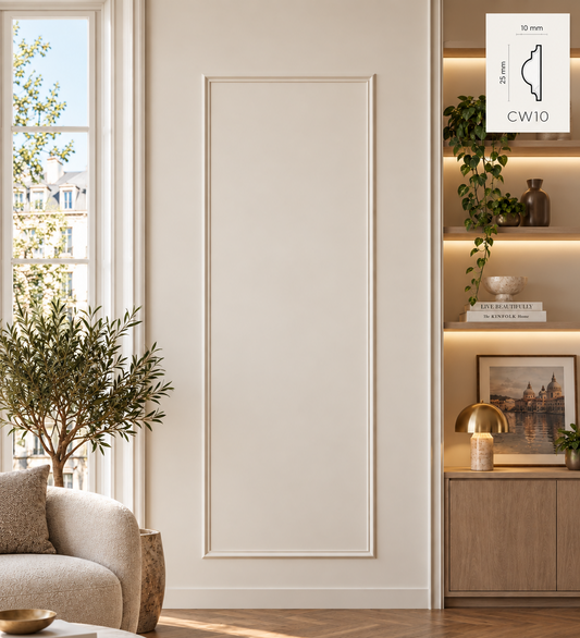 Boiserie Kit pretagliato completo - Modello "Venezia 1" - Dim. parete L 100cm H 270-300cm