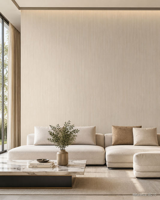 Carta da parati Marburg  Wallcovering - 58270 sabbia effetto seta tinta unita