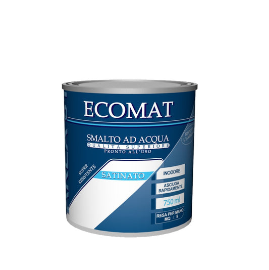 ECOMAT - SMALTO AD ACQUA SATINATO BIANCO  - AREA51