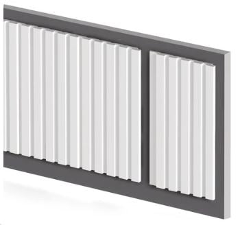 Doghe in Duropolimero Ard Italia Jc1066 Bianche 2800 X 160 X 12 Mm - Jc1066