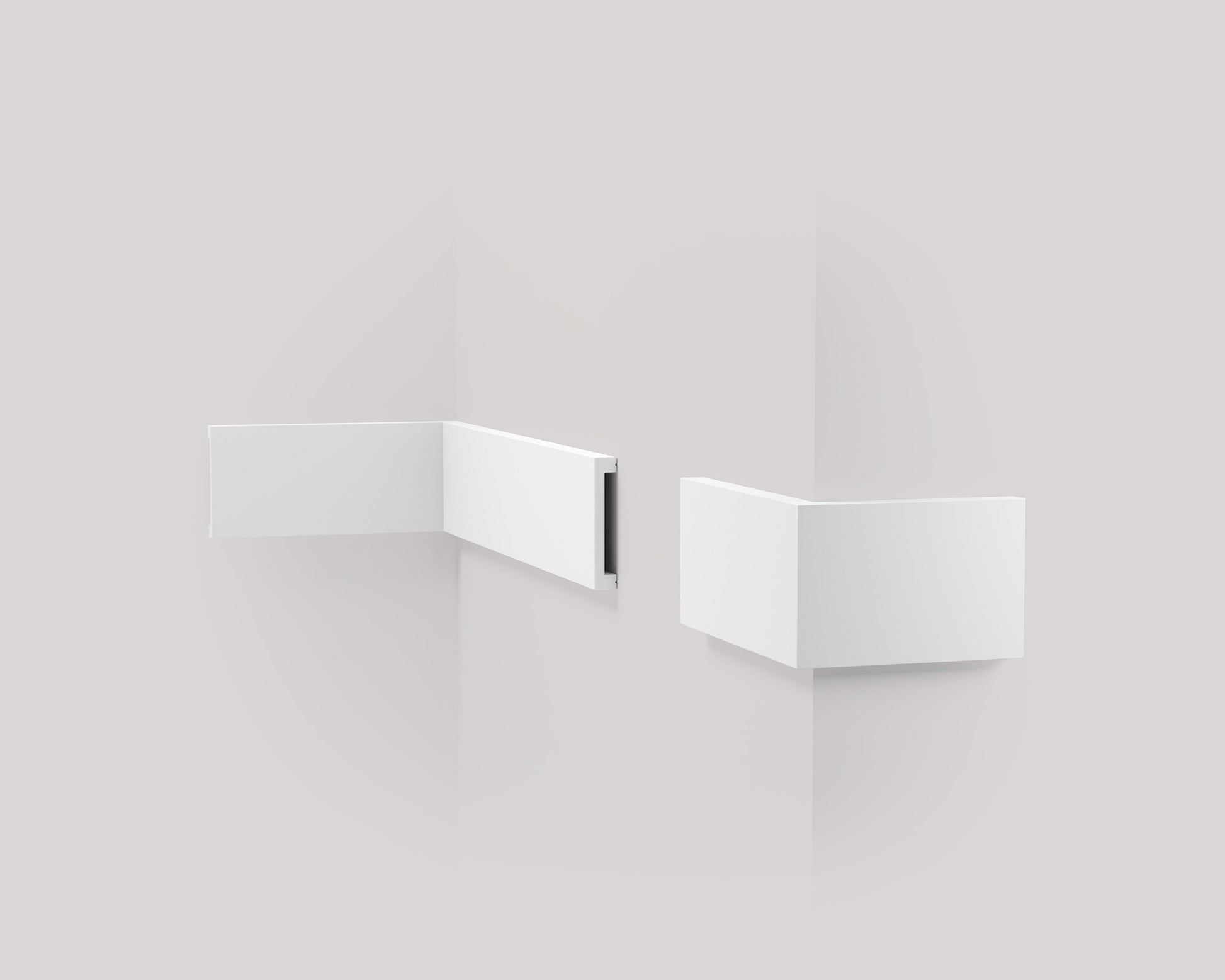 Le Boiserie - Cornici a Parete Jx105 | Bianco - 2000x75x13mm - Ard – immagine 2