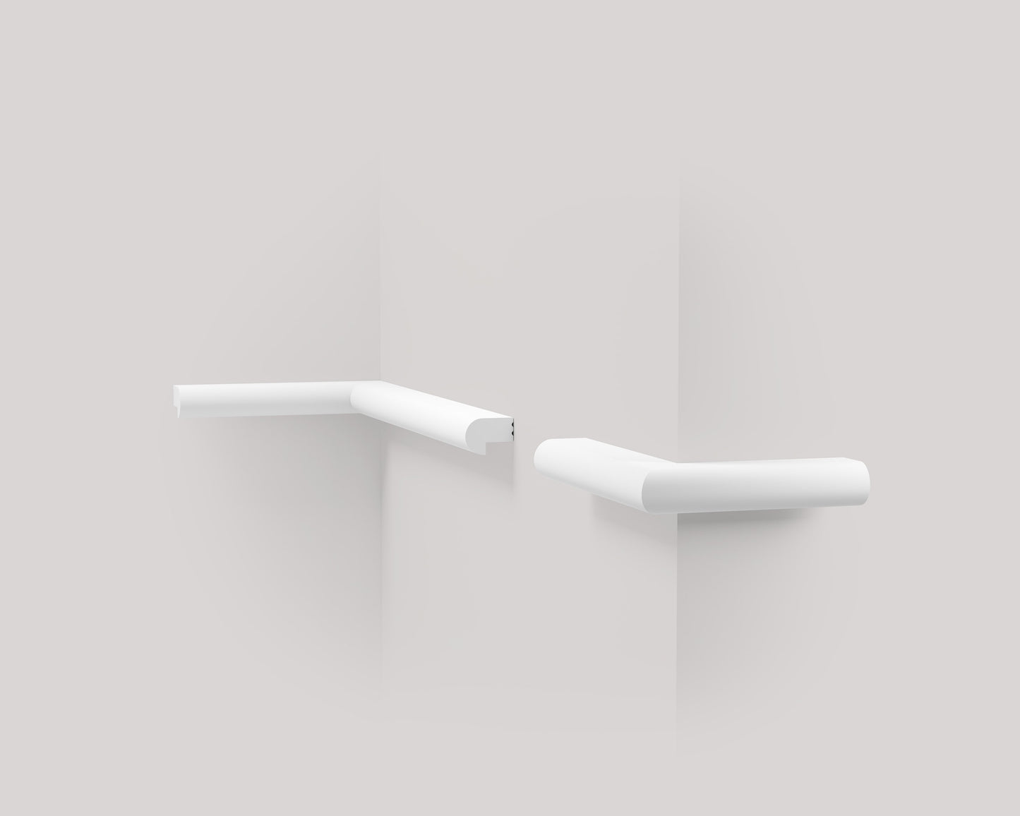 Le Boiserie - Cornici a Parete Jx109 - Bianco 2000x34x25x18x10mm - Ard – immagine 2