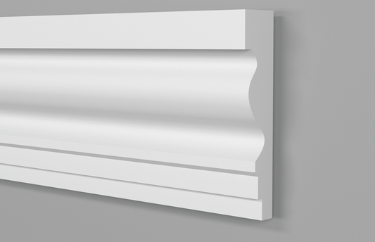 Wall Moulding - Cornici in Polimeri - Profilo Jx73 2000x69x17 Mm - Ard