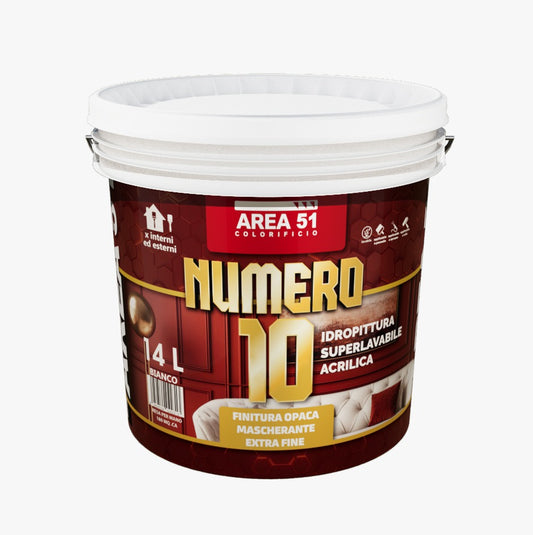 NUMERO 10 – Idropittura Superlavabile Area 51