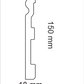 HD SKIRTING C284 - BATTISCOPA 2 METRI 2000x150x18 mm - ARD