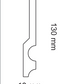 HD SKIRTING CF14 - BATTISCOPA 2 METRI 2000x130x18 mm - ARD