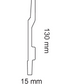 HD SKIRTING C406- BATTISCOPA 2 METRI 2000x130x15 mm - ARD