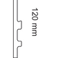 HD SKIRTING T70- BATTISCOPA 2 METRI T70 2000x120x15 mm - ARD