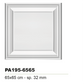LE BOISERIE PLUS - PANNELLO PA195-6565 -  65X65 cm - sp. 32 mm - ARD