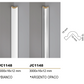 ANGLES - PROFILO ANGOLARE JC1148 - COLORE BIANCO/ARGENTO OPACO - 3000x16x12 mm - ARD